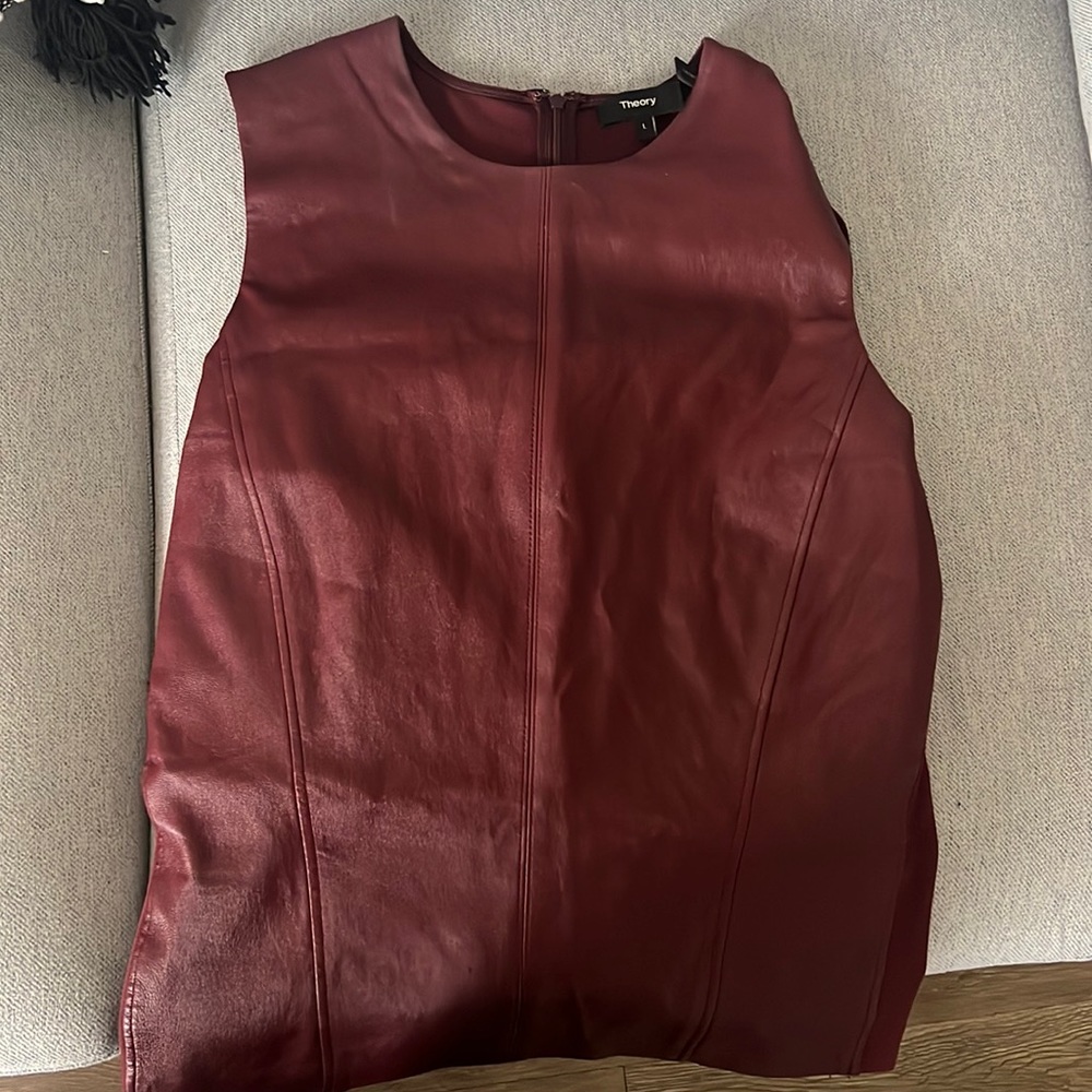 Theory leather top
